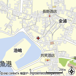 秋田県にかほ市金浦金浦148周辺の地図