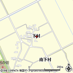 秋田県横手市平鹿町醍醐下村周辺の地図