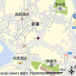 秋田県にかほ市金浦金浦92周辺の地図