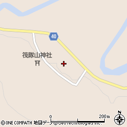 秋田県横手市山内筏植田野周辺の地図