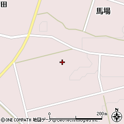 秋田県にかほ市馬場（石水口）周辺の地図