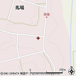 秋田県にかほ市馬場冷沢27周辺の地図