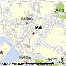 秋田県にかほ市金浦金浦81周辺の地図