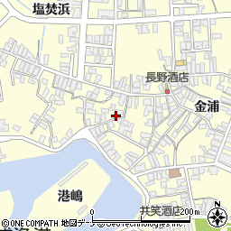 秋田県にかほ市金浦金浦175周辺の地図