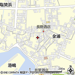 秋田県にかほ市金浦金浦52周辺の地図