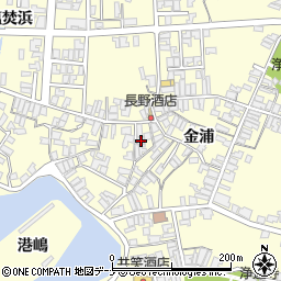 秋田県にかほ市金浦金浦59周辺の地図