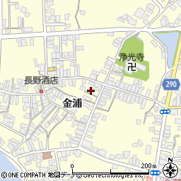 秋田県にかほ市金浦金浦10-5周辺の地図