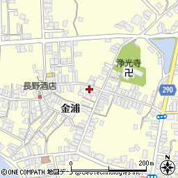 秋田県にかほ市金浦金浦10周辺の地図