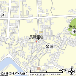 秋田県にかほ市金浦金浦205-2周辺の地図
