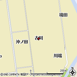秋田県にかほ市樋目野（古川）周辺の地図