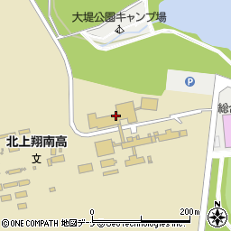 岩手県立北上翔南高等学校　職員室周辺の地図