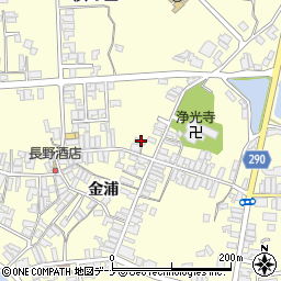 秋田県にかほ市金浦金浦7周辺の地図