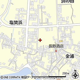 秋田県にかほ市金浦金浦193周辺の地図