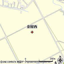 秋田県横手市平鹿町醍醐金屋西周辺の地図