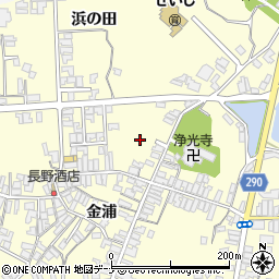 秋田県にかほ市金浦金浦228周辺の地図