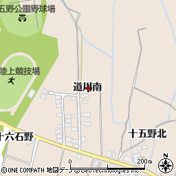 秋田県横手市平鹿町浅舞道川南周辺の地図
