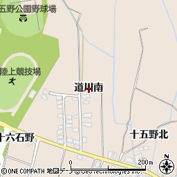 秋田県横手市平鹿町浅舞（道川南）周辺の地図