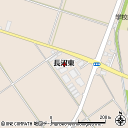 秋田県横手市平鹿町浅舞長沼東周辺の地図
