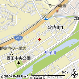 岩手県釜石市定内町1丁目10周辺の地図