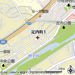 〒026-0053 岩手県釜石市定内町の地図