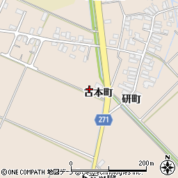 秋田県横手市平鹿町浅舞古本町214-2周辺の地図