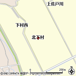秋田県横手市平鹿町醍醐北下村周辺の地図