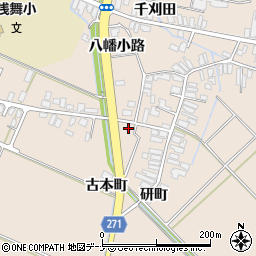 秋田県横手市平鹿町浅舞古本町244周辺の地図