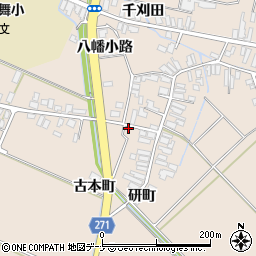 秋田県横手市平鹿町浅舞古本町10-1周辺の地図