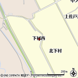 秋田県横手市平鹿町醍醐下村西周辺の地図