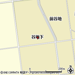 秋田県にかほ市樋目野谷地下周辺の地図
