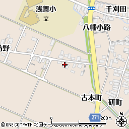 秋田県横手市平鹿町浅舞古本町223周辺の地図