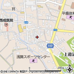 秋田県横手市平鹿町浅舞浅舞7周辺の地図