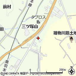 秋田県横手市外目三ツ塚山59周辺の地図