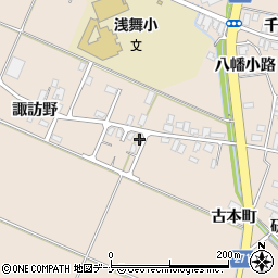 秋田県横手市平鹿町浅舞古本町222-15周辺の地図