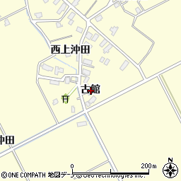 秋田県横手市平鹿町醍醐古館周辺の地図