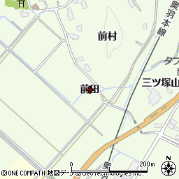 秋田県横手市外目（前田）周辺の地図