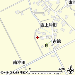 秋田県横手市平鹿町醍醐西上沖田48周辺の地図