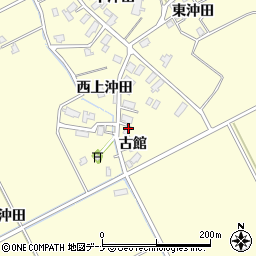 秋田県横手市平鹿町醍醐西上沖田70周辺の地図
