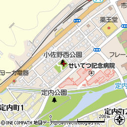 小佐野西公園周辺の地図