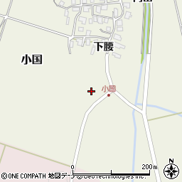 秋田県にかほ市小国下腰104周辺の地図