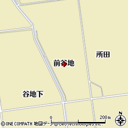 秋田県にかほ市樋目野前谷地周辺の地図