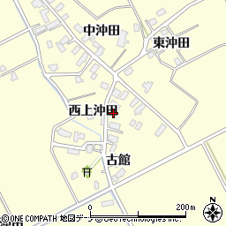 秋田県横手市平鹿町醍醐西上沖田64周辺の地図