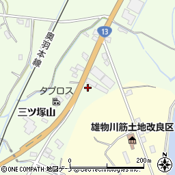 秋田県横手市外目三ツ塚山44周辺の地図