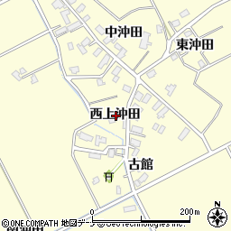 秋田県横手市平鹿町醍醐西上沖田周辺の地図