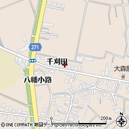 秋田県横手市平鹿町浅舞千刈田58周辺の地図