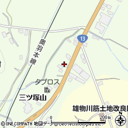 秋田県横手市外目三ツ塚山162-2周辺の地図