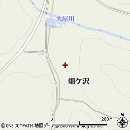 秋田県横手市大屋寺内畑ケ沢周辺の地図