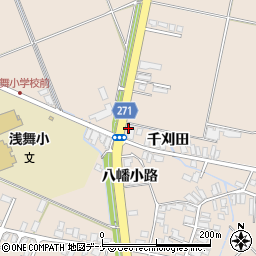 秋田県横手市平鹿町浅舞千刈田25周辺の地図