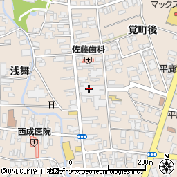 浅舞酒造株式会社周辺の地図