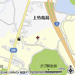 秋田県にかほ市金浦（海老谷地）周辺の地図